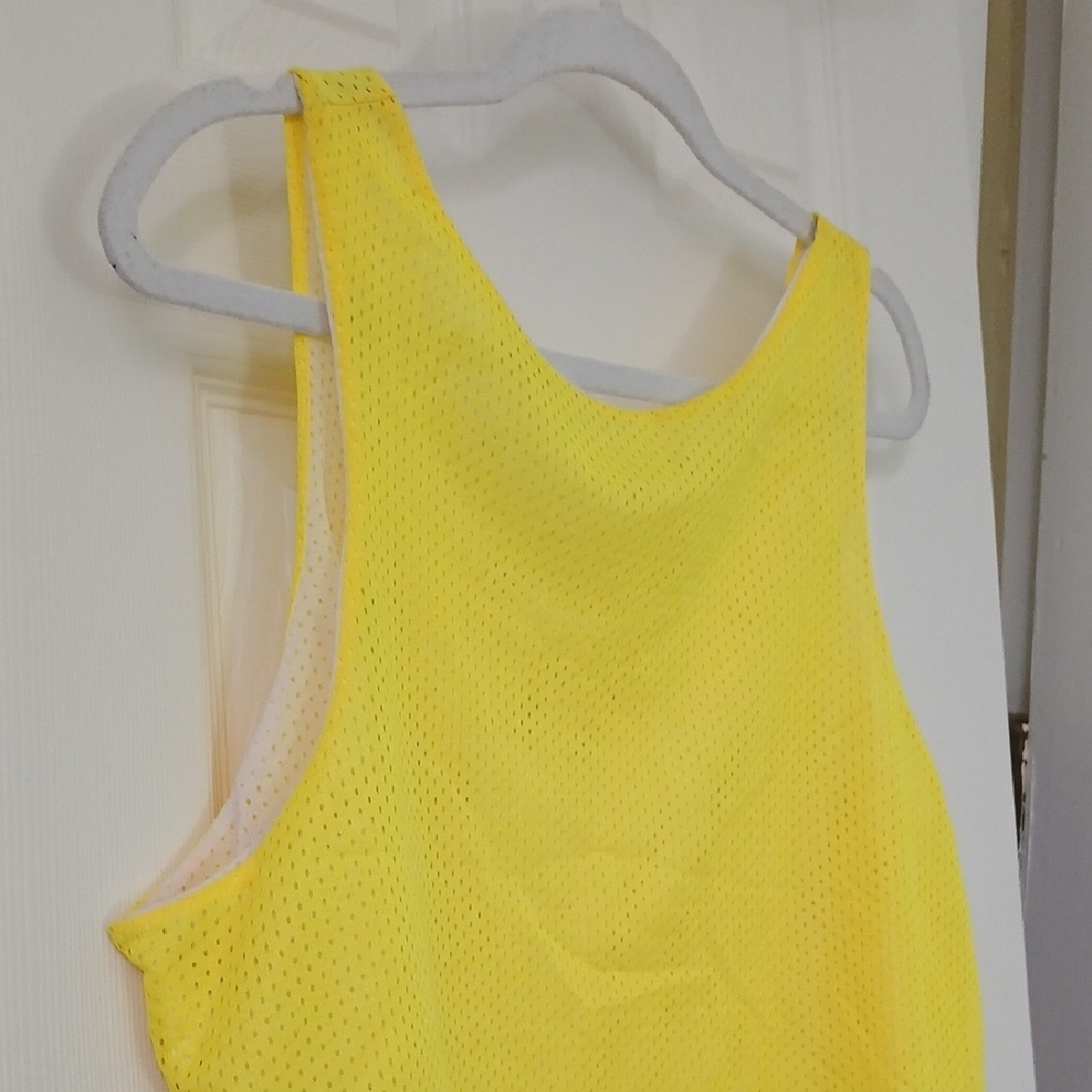 Bright Yellow Hampton Beach Net Crop Top One Size - Picture 11 of 13